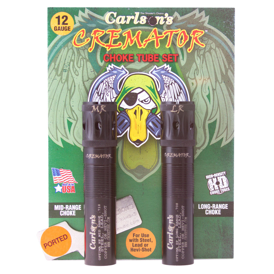 Carlson's Cremator 11562 Beretta Optima HP 12 Gauge Mid/Long Range Ported Choke Tube 17-4 Stainless