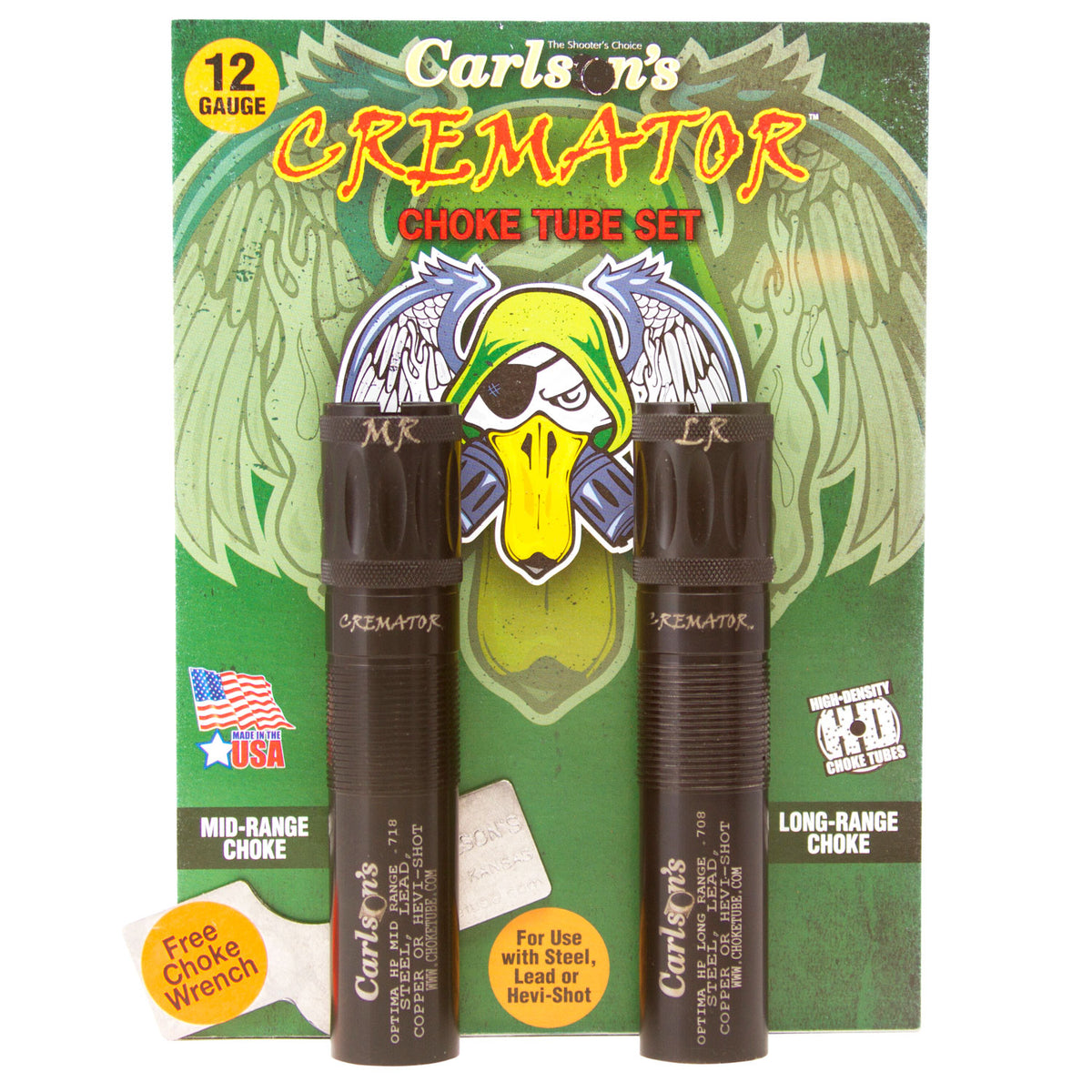 Carlson's Cremator 11662 Beretta Optima HP 12 Gauge Mid/Long Range Non-Ported Choke Tube 17-4 Stainless