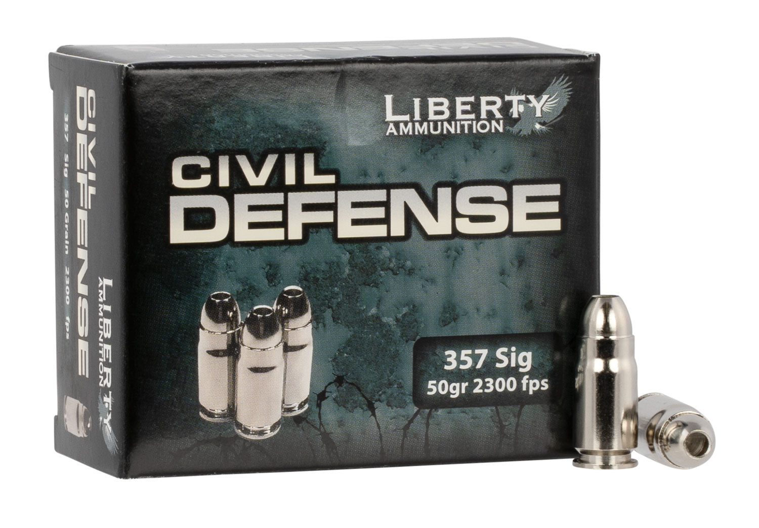 Liberty Ammunition LACD357Sig053 Civil Defense Protection Lead Free Fragmenting Hollow Point  50 Grain .357 Sig