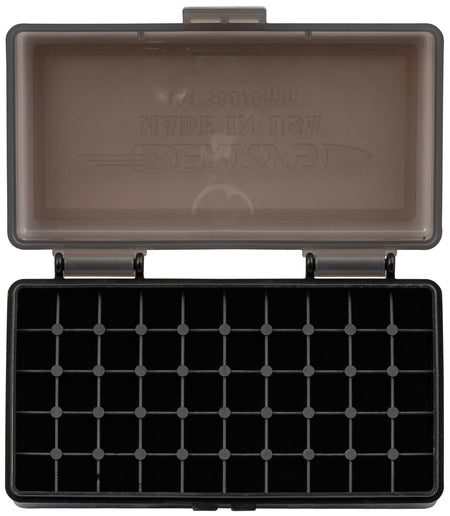 Berry's 19642 Ammo Box 9mm/380 ACP Smoke/Black Polypropylene 50 Round