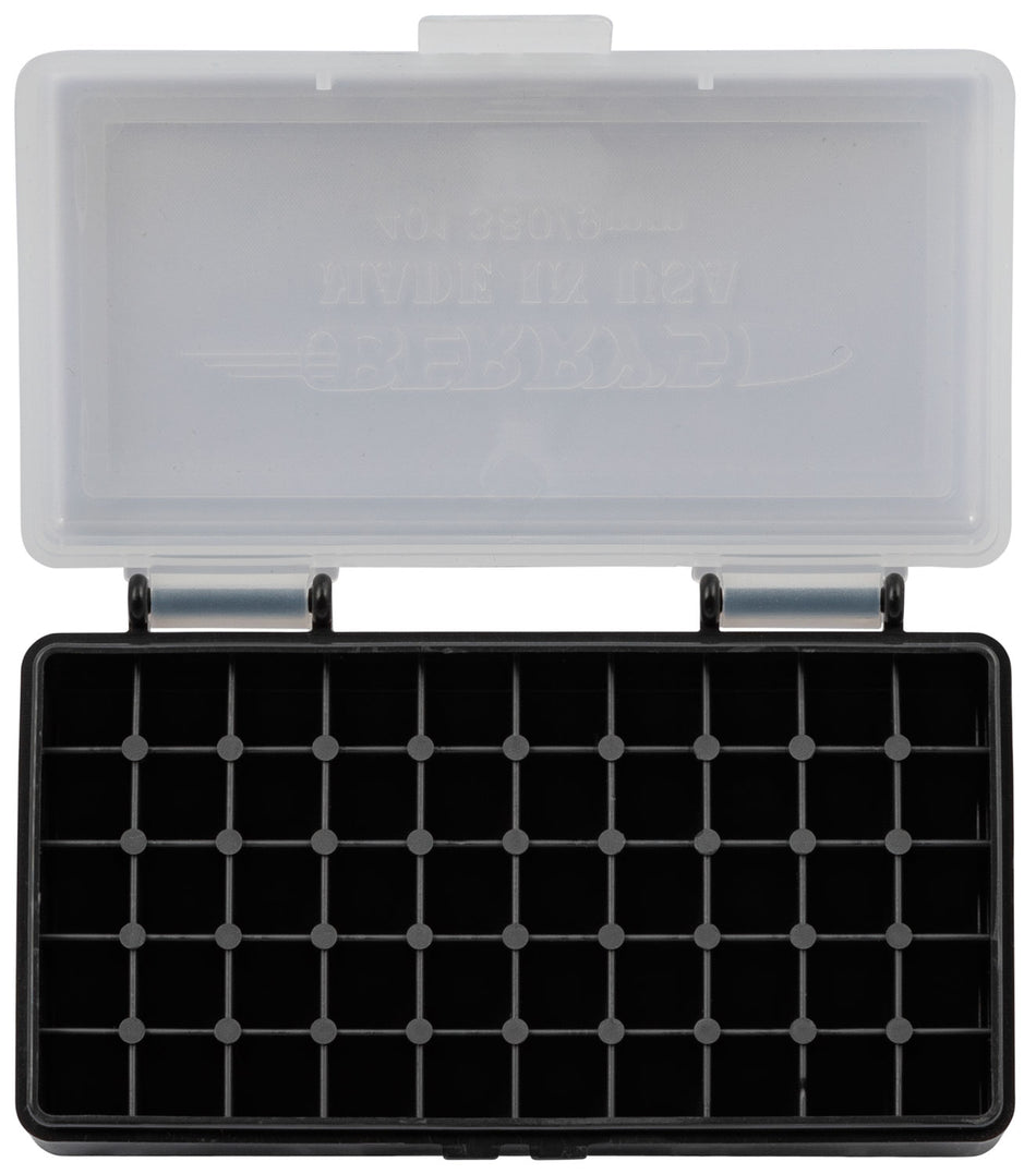 Berry's 71933 Ammo Box 9mm/380 ACP Clear/Black Polypropylene 50 Round