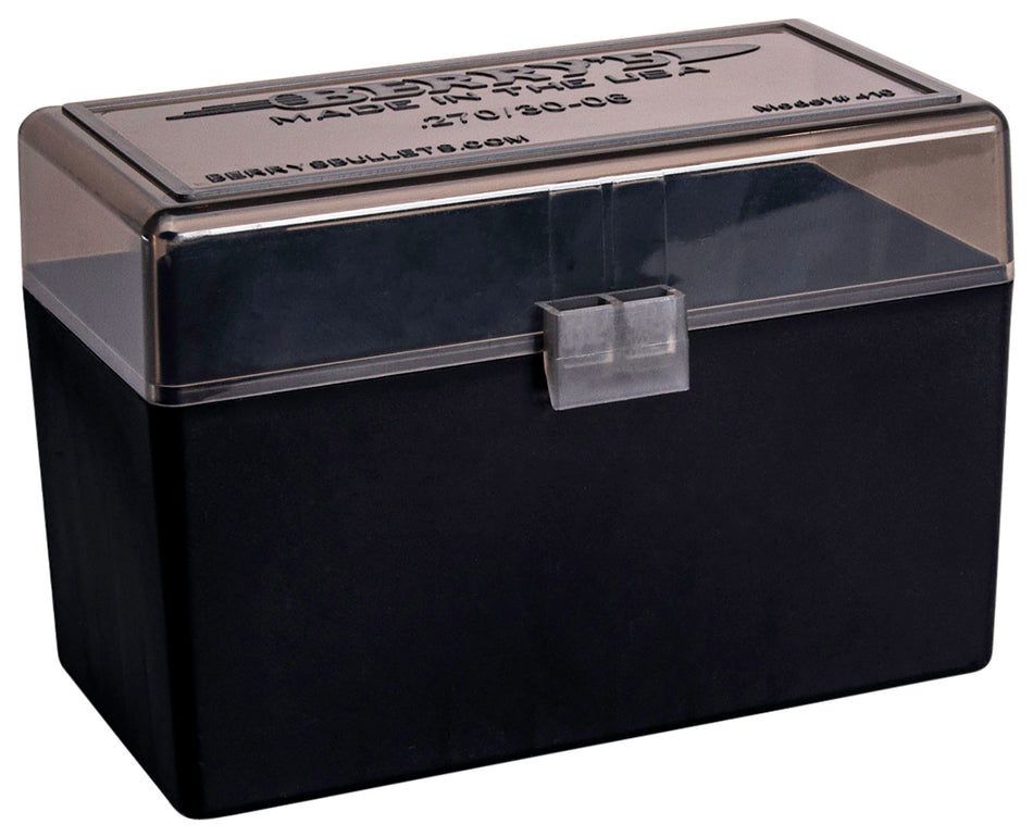 Berry's 32019 Ammo Box 270 Win/30-06 Springfield Smoke/Black Polypropylene 50 Round