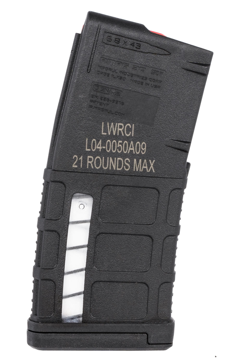 LWRC PMAG Black Detachable 20rd 6.8 SPC Magazine for LWRC SIX8 Rifles
