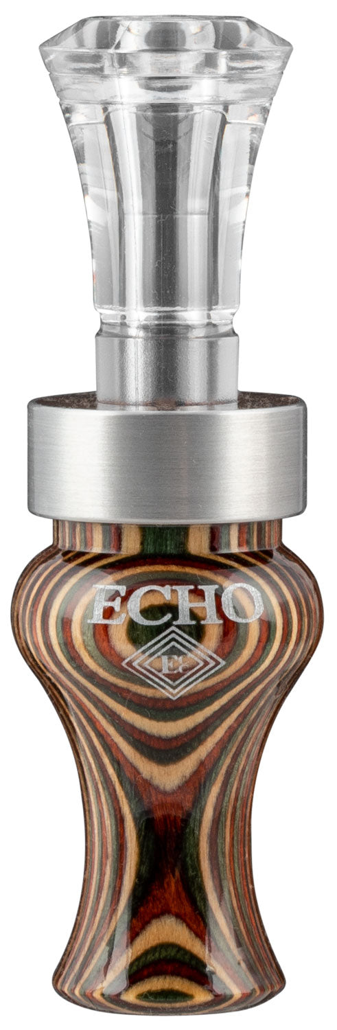 Echo Calls 77754 Timber Double Reed Mallard Duck Call Multi-Color DiamondWood