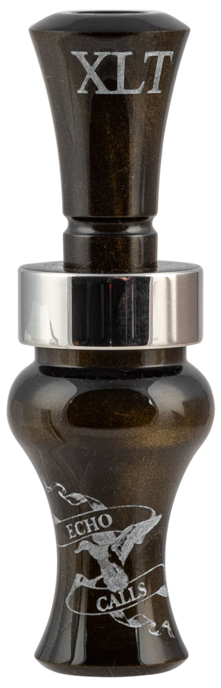 Echo Calls 78900 XLT Single Reed Duck Call - Black Gold Pearl Acrylic
