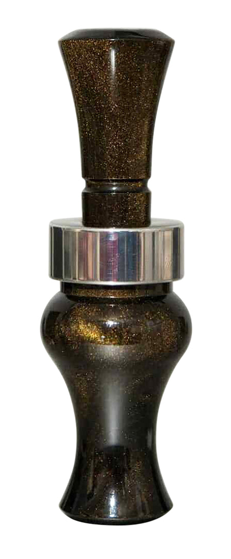Echo Calls 78905 Meat Hanger Double Reed Duck Call - Black Gold Pearl Acrylic