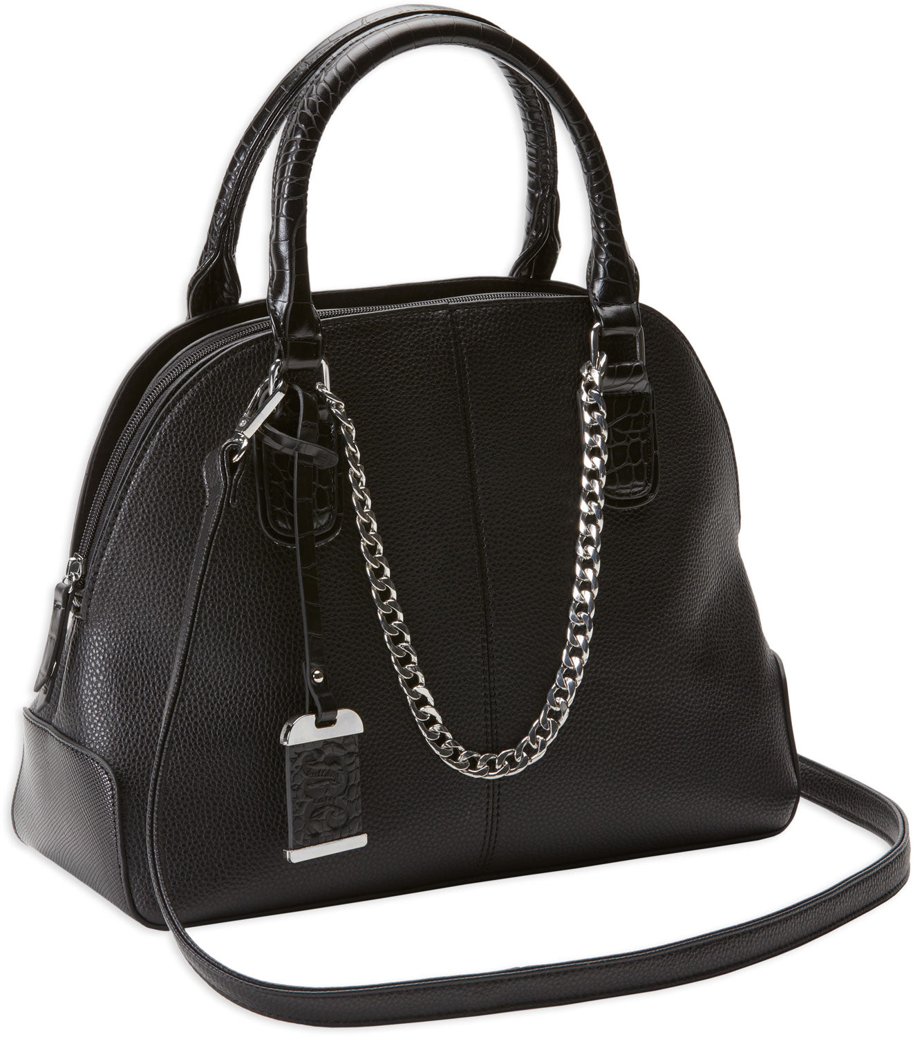 Bulldog BDP021 Satchel Concealed Carry Purse with Holster Black Leather for Small Pistols and Revolvers