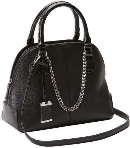 Bulldog BDP021 Satchel Concealed Carry Purse with Holster Black Leather for Small Pistols and Revolvers