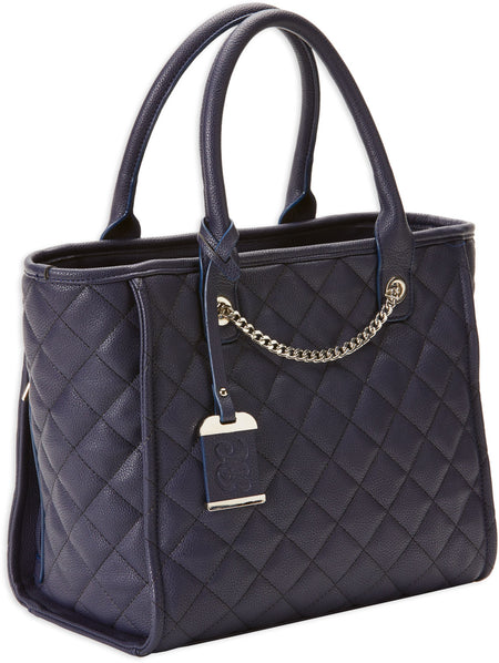 Bulldog BDP059 Quilted Tote Concealed Carry Purse with Holster Navy Nylon for Small Pistols and Revolvers