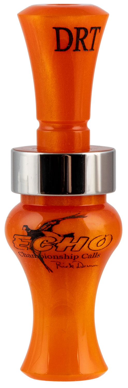 Echo Calls 79026 Timber Double Reed Duck Call - Orange Pearl Acrylic