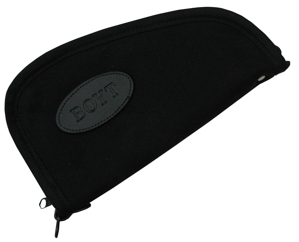 Boyt Harness Heart-Shaped Pistol Rug 14" Black Waxed Canvas Handgun Case