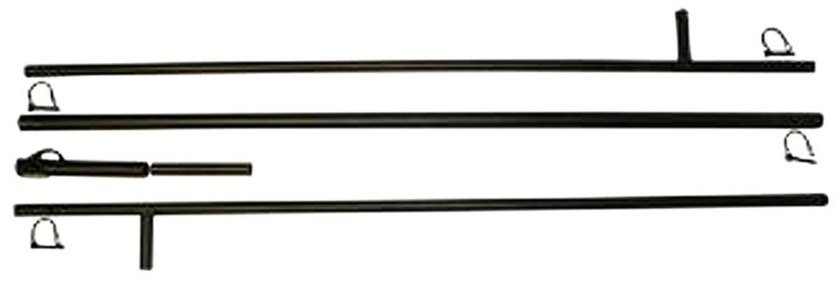 Mojo Outdoors HW2204 12-Foot 3-Section Extension Pole Black Metal