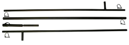 Mojo Outdoors HW2204 12-Foot 3-Section Extension Pole Black Metal