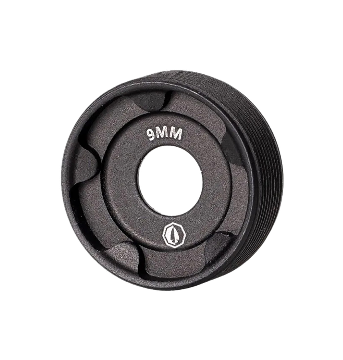 Rugged Suppressors FC002 Front Cap 9mm Luger Black Suppressor Accessory