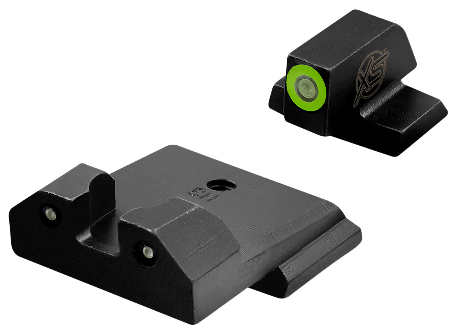 XS Sights SWR033S6G R3D Night Sight Set for Smith & Wesson - Green Tritium Green Outline Front, Green Tritium Rear