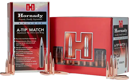 Hornady 416 Cal .416 500 gr A-Tip Match Precision Reloading Bullets 25/Box