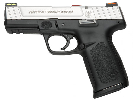 Smith & Wesson 11907 SD VE 9mm Luger Caliber with 4" Barrel, 10+1 Capacity, Matte Black Finish Picatinny Rail Frame, Serrated Stainless Steel Slide, Textured Polymer Grip & HiViz Sights