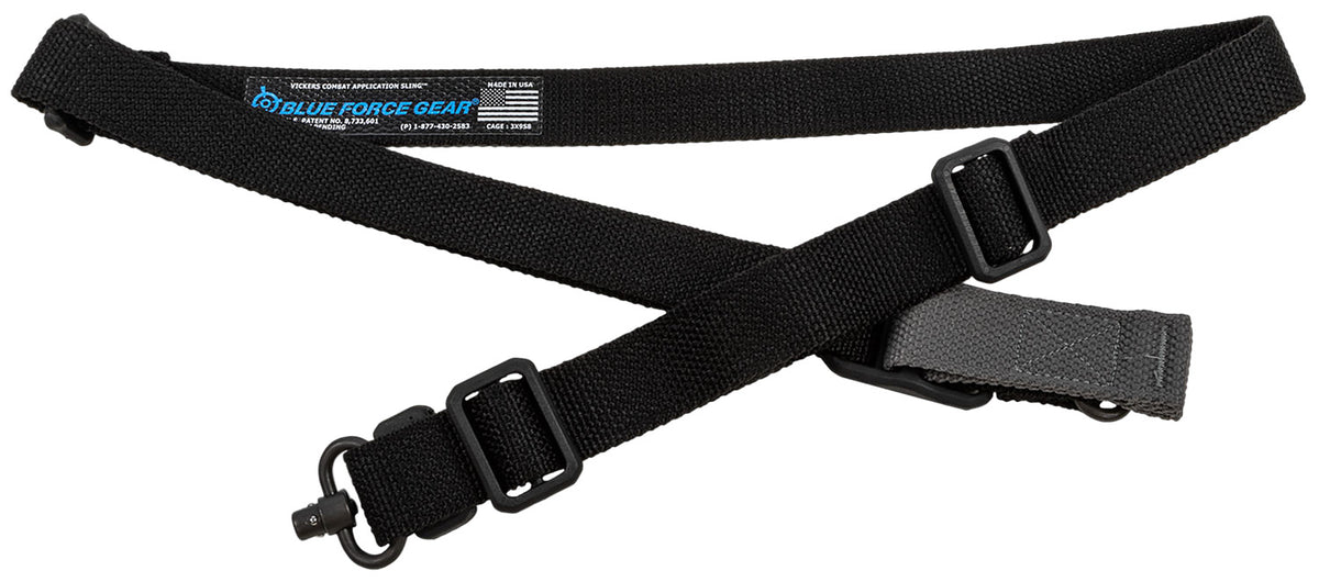Blue Force Gear VCAS2TO1PB125AABK Vickers 221 Black Cordura One-Two Point AR Sling