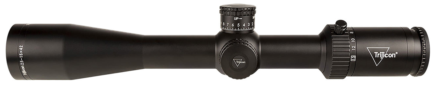 Trijicon 2900033 Credo HX 2.5-15x42mm 30mm Tube Satin Black LED Illuminated Red MOA Center Dot Reticle