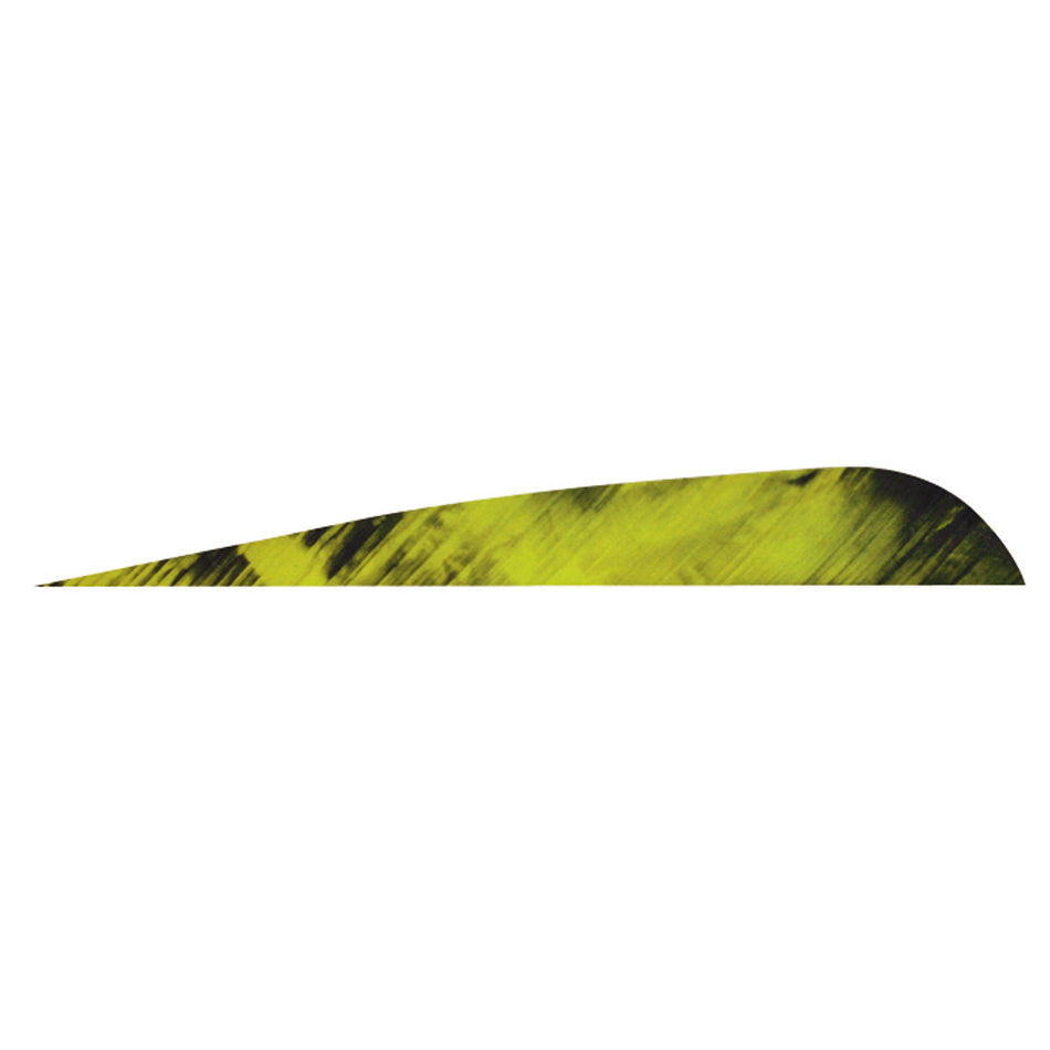 Gateway Tre-Bark Parabolic Feathers Tre-Yellow 4 in. Right Wing 100 Pack