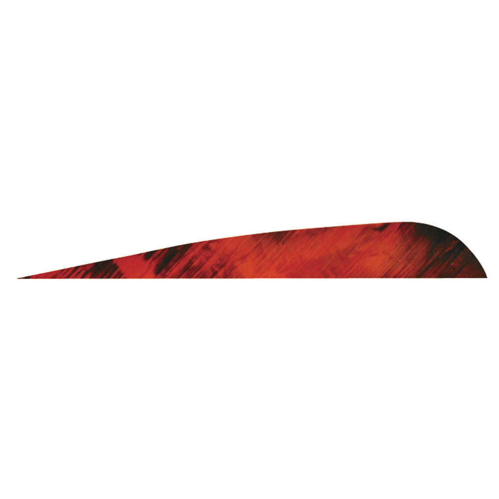 Gateway Tre-Bark Parabolic Feathers Tre-Red 4 in. Right Wing 100 Pack