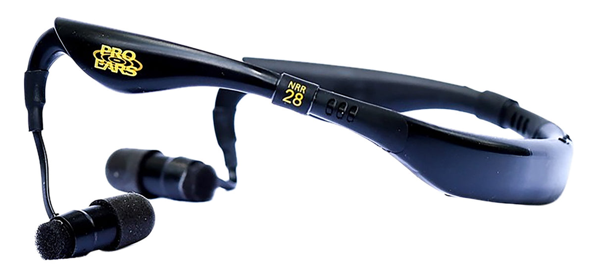 Pro Ears PEEBBLK Stealth 28 28dB Behind-the-Head Electronic Hearing Protection, Black Adult 1 Pair