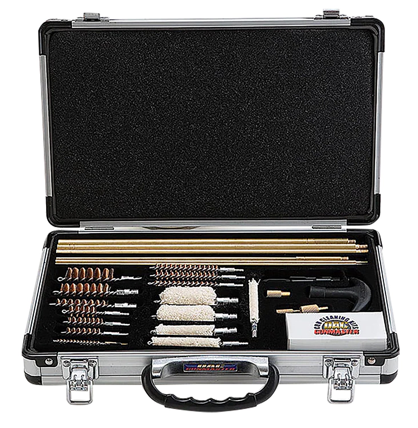 DAC Universal Deluxe Gun Cleaning Kit Multi-Caliber 35 Pieces Silver