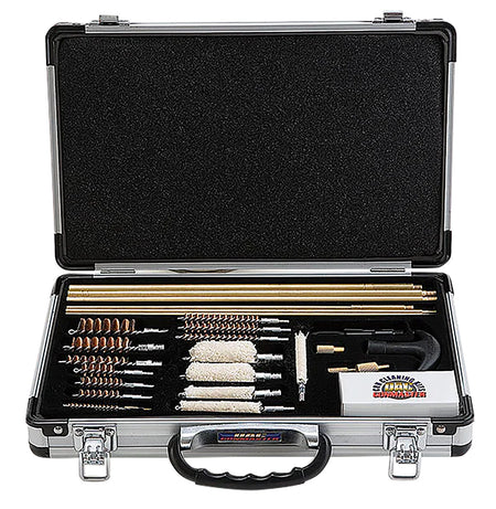 DAC Universal Deluxe Gun Cleaning Kit Multi-Caliber 35 Pieces Silver