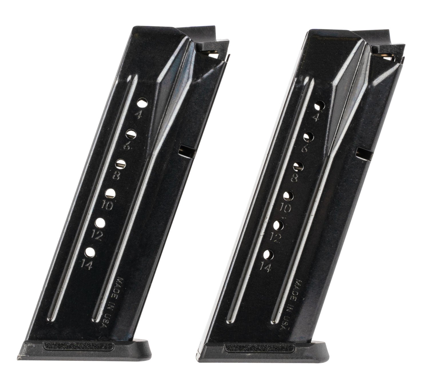 Ruger 90684 Security-9 Value Pack 15rd 9mm Luger Black Oxide Steel Magazines 2-Pack