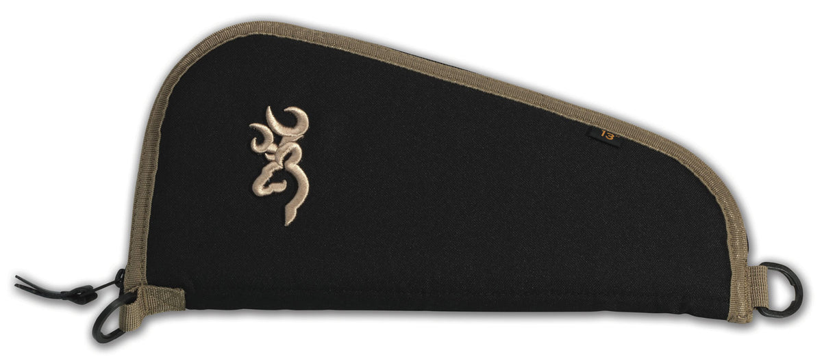 Browning 1430049813 Plainsman Pistol Rug 13" Black/Tan 600D Polyester Open-Cell Foam