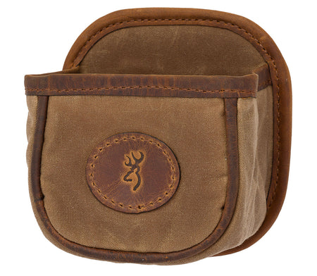 Browning 121040084 Santa Fe Shell Carrier Tan Canvas Leather 1 Box Belt Clip