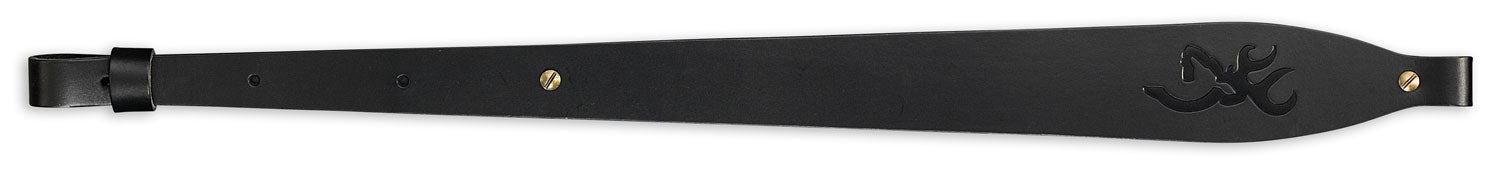 Browning Big Buckmark Black Leather Adjustable Rifle Sling
