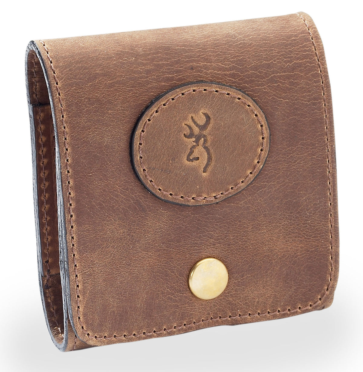 Browning 12199 Crazy Horse Brown Leather Magnum Cartridge Case 10-Round Belt Loop