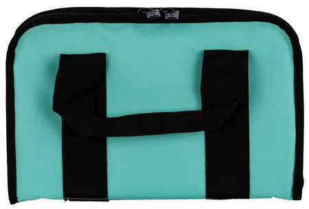 US PeaceKeeper P21122 Attache Handgun Case Robin's Egg Blue 600D Polyester