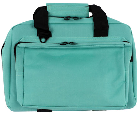 US PeaceKeeper P21102 Mini Range Bag Robin's Egg Blue 600D Polyester 8 Mag Pockets Lockable