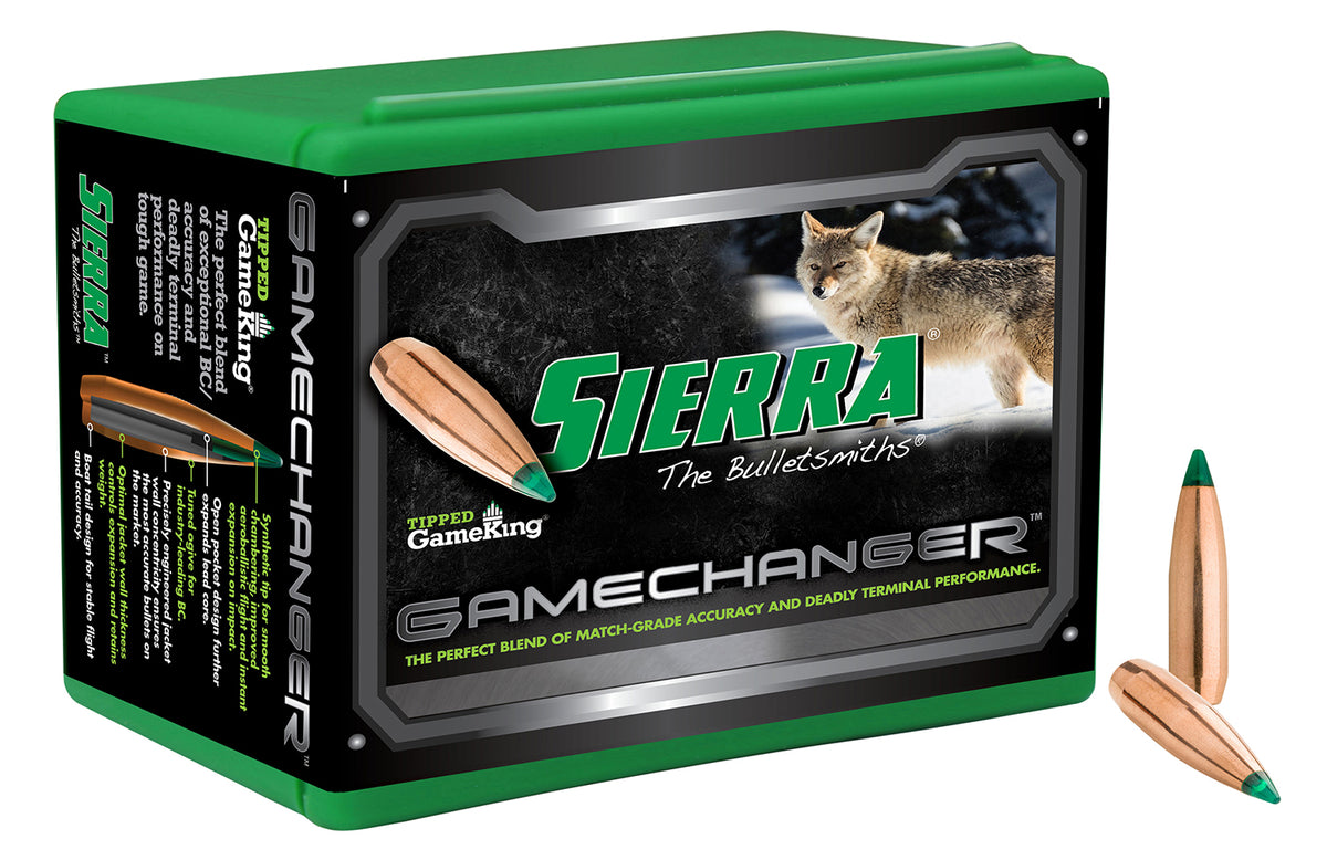 Sierra 4062 .22 Cal 64gr Tipped GameKing Reloading Bullets 100/Box