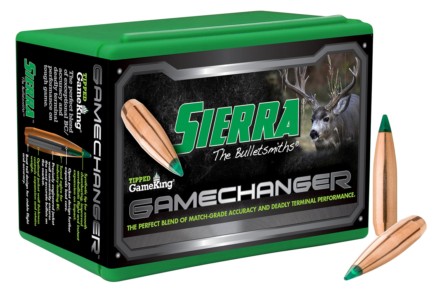 Sierra 4550 7mm 150gr Tipped GameKing Reloading Bullets 100/Box