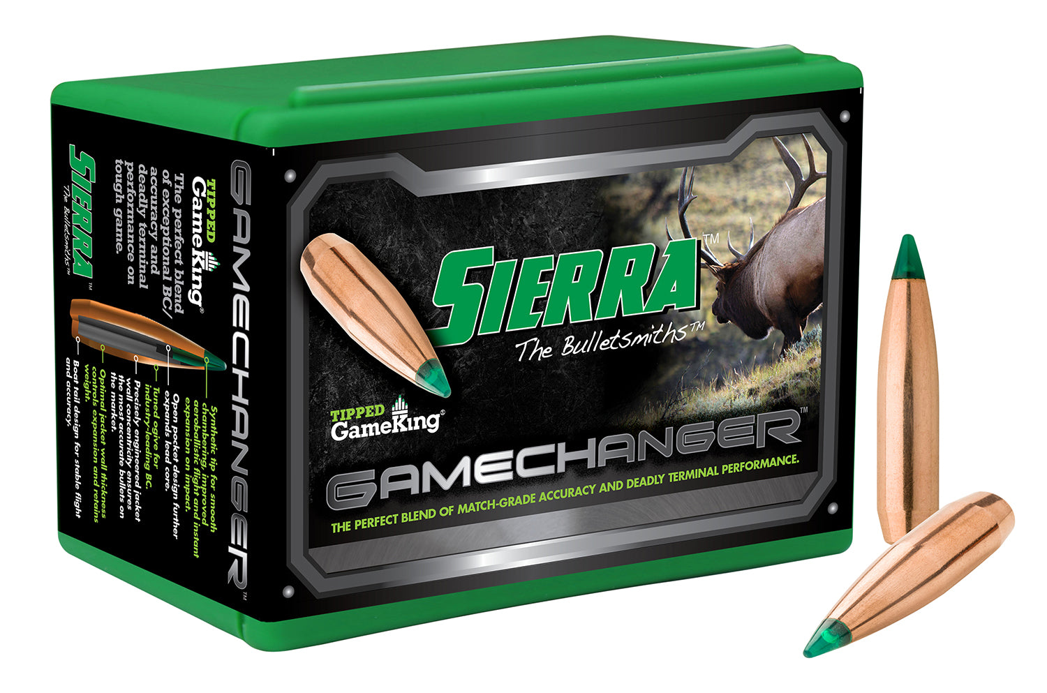 Sierra 4680 .308 Win 180gr Tipped GameKing Reloading Projectiles 100/Box