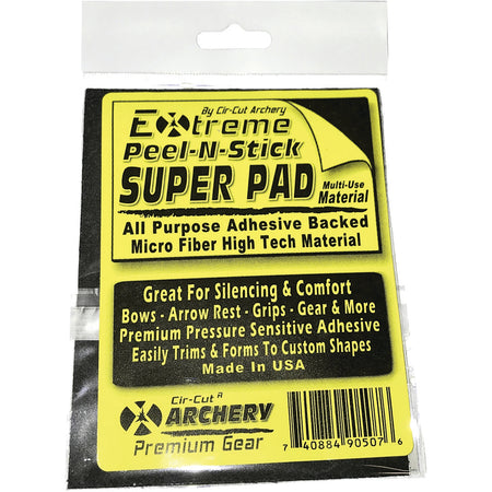 Cir-Cut Super Micro Fleece Pad Black Adhesive Backed