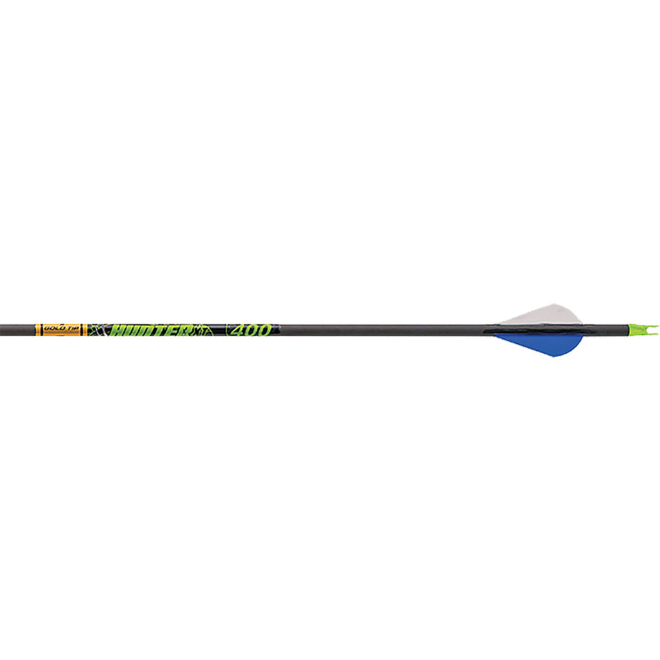 Gold Tip Hunter XT 400 Carbon Arrows with Raptor Vanes 12-Pack