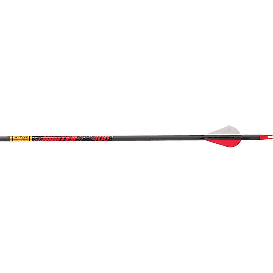 Gold Tip Hunter 400 Carbon Arrows with Raptor Vanes 12-Pack