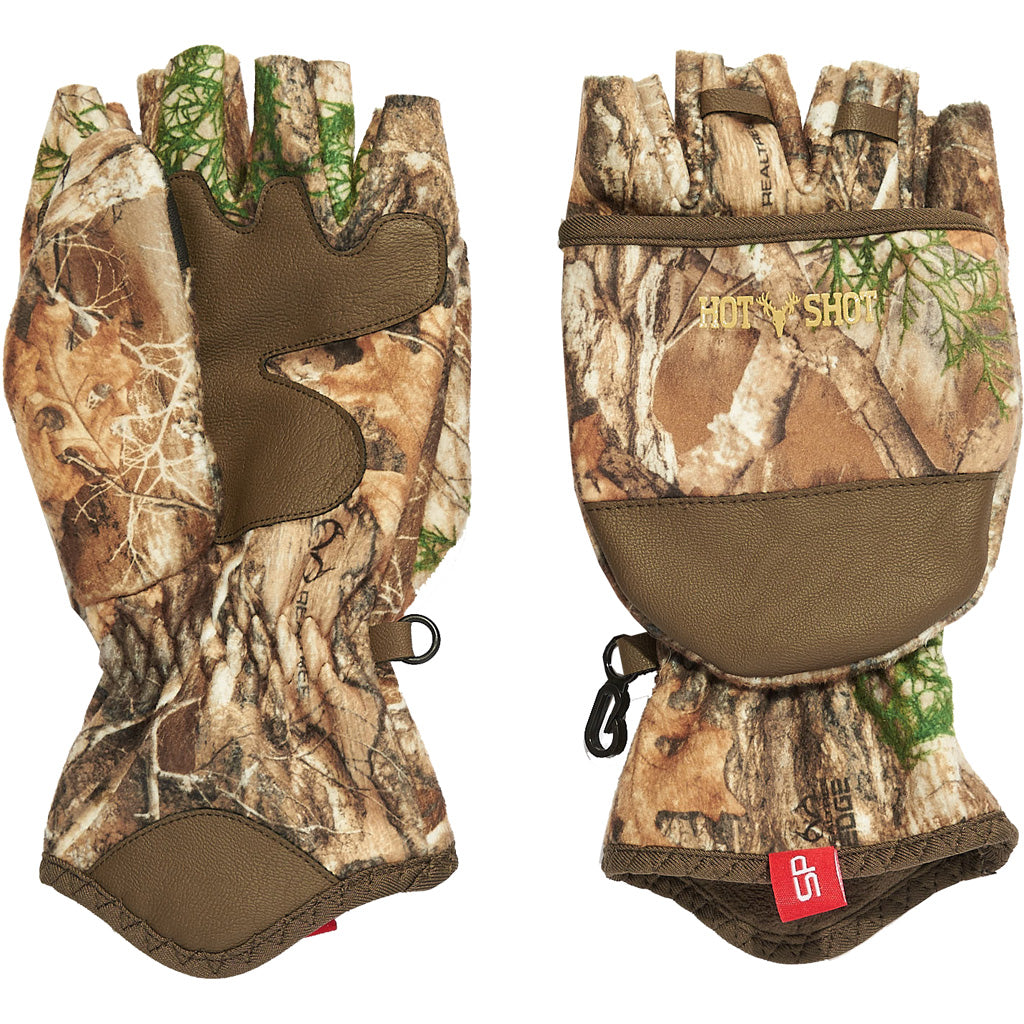 Hot Shot Sling Shot Pop Top Bow Mitten Realtree Edge Large