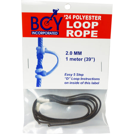 BCY 24 D-Loop Bowstring Material Brown/Black 1 Meter