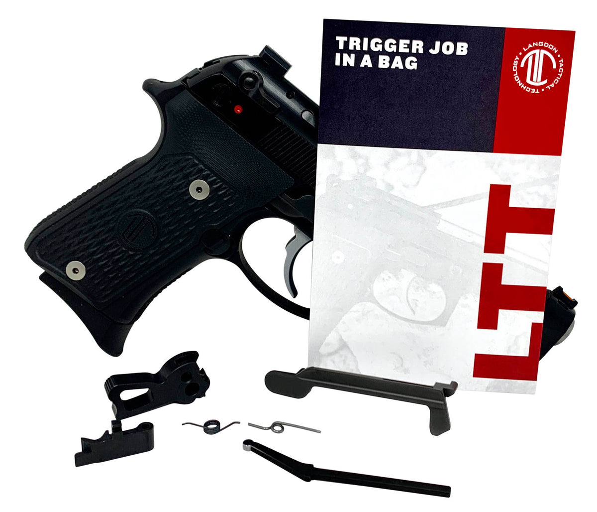 Langdon Tactical LTT Trigger Job In A Bag Black Curved for Beretta 92/96/M9