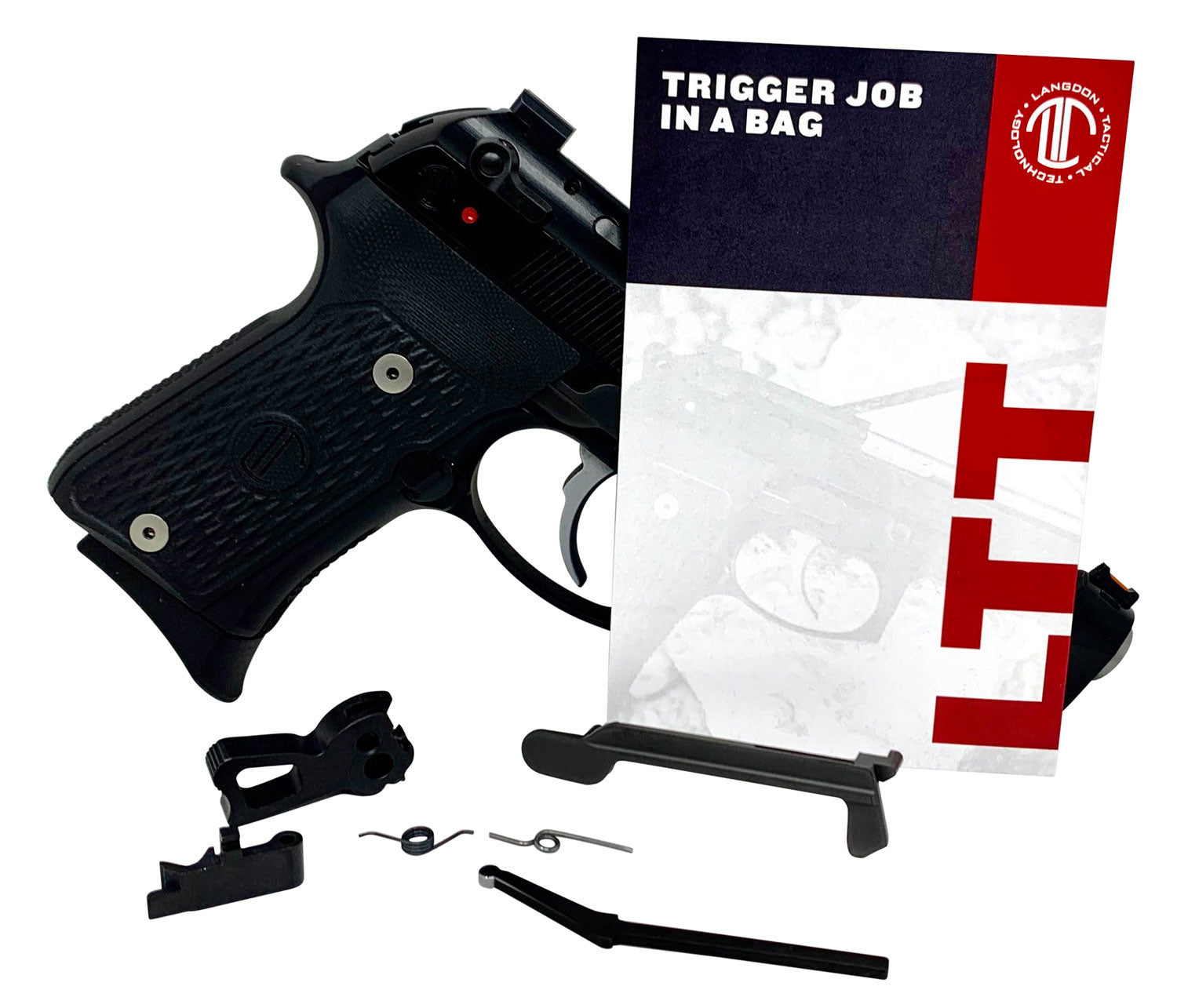 Langdon Tactical LTT Trigger Job In A Bag Black Curved for Beretta 92/96/M9