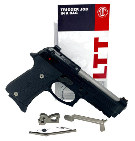 Langdon Tactical LTT Trigger Job In A Bag Nickel Curved for Beretta 92/96/M9
