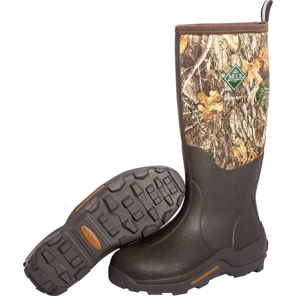 Muck Woody Max Waterproof Hunting Boot Realtree Edge Size 10