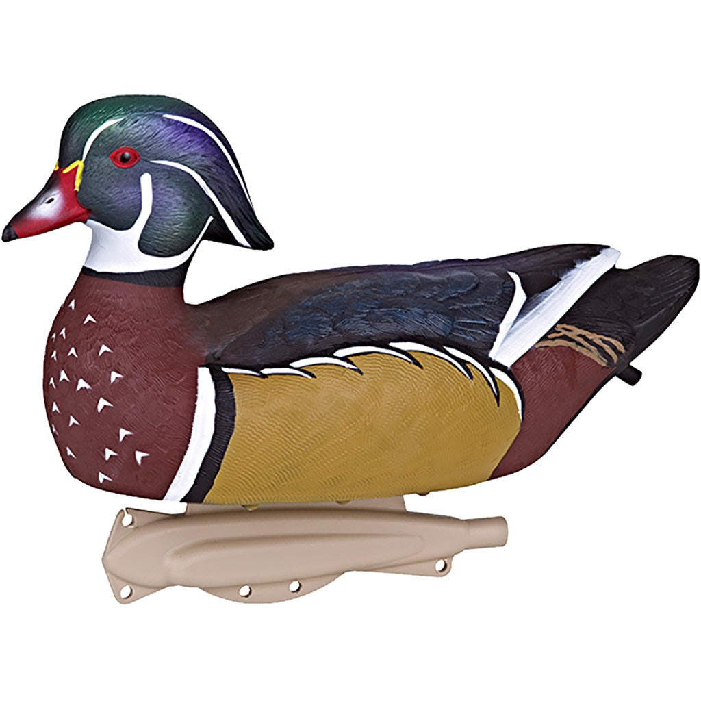 Flambeau Classic Floater Wood Duck Decoy 6-Pack with UVision Paint