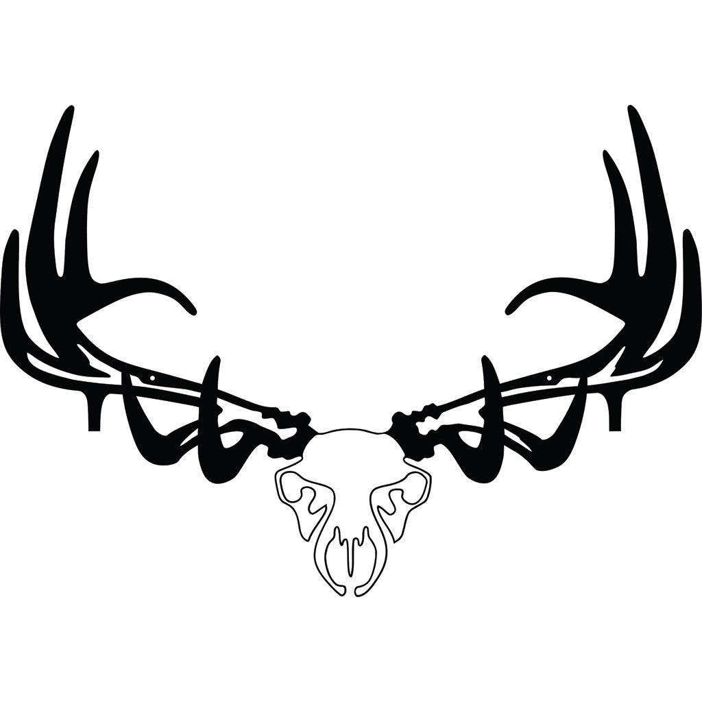 Raxx Elk Skull Bow Hanger Wall Rack Carbon Steel Powder Coat
