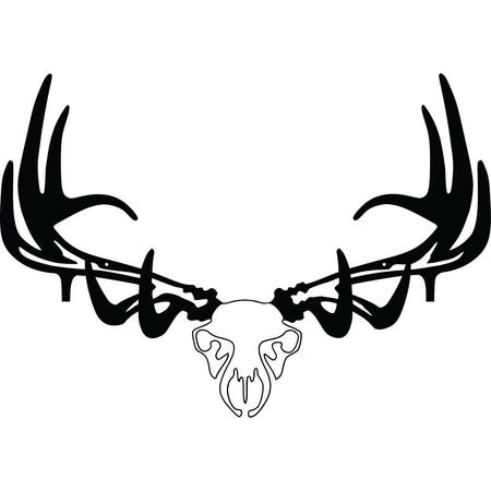 Raxx Elk Skull Bow Hanger Wall Rack Carbon Steel Powder Coat